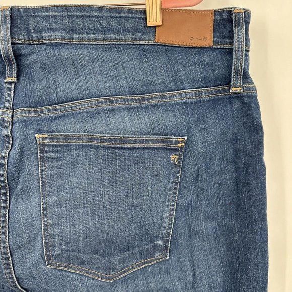 Madewell Women's Curvy High Rise Skinny Blue Denim Jeans‎ Pants Size 37 - Picture 9 of 10